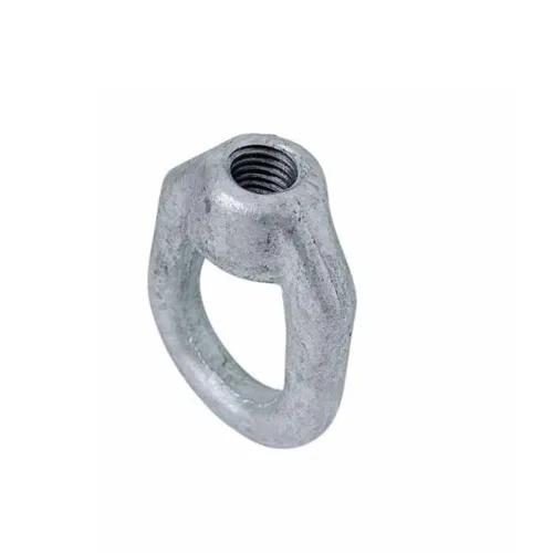 Vista 6 de Juego de 4 tuercas de ojo roscadas de 5/8" X 3/4"-10 piezas galvanizadas forjadas con capacidad de 5,200 libras