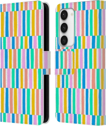 Vista 76 de Head Case Designs Officially Licensed Ninola Brushstrokes Multi Colorful Leather Wallet Case Compatible with Samsung Galaxy A07 4G