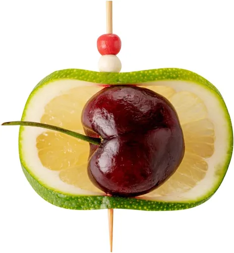 Vista 26 de Restaurantware Brochetas de bambú de 6 pulgadas, 1000 palillos de alimentos desechables, hamburguesas integradas, dibujos animados, sostenibles