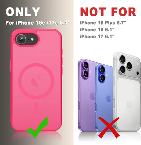 Vista 1300 de Funda para Google Pixel 10 Pro XL, cubierta magnética mate, color negro Fit for MagSafe, Screen Protector included, Shockproof Military Grade