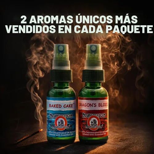 Vista 3 de Blunteffects Ambientador 100% concentrado – 1 onza a base de aceite para coche/hogar Spray – 2 botellas – (2 aromas surtidos)