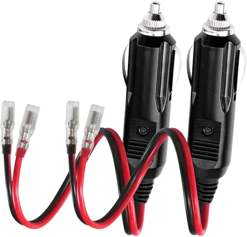 Vista 7 de Enchufe Macho de Encendedor de Cigarrillos de Repuesto de 12V con Cables y Luz LED - Conector de Toma de Encendedor de Cigarrillos Macho