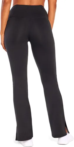 Vista 4 de Marika Kinsley - Pantalón de corte de bota con abertura y tiro alto para mujer
