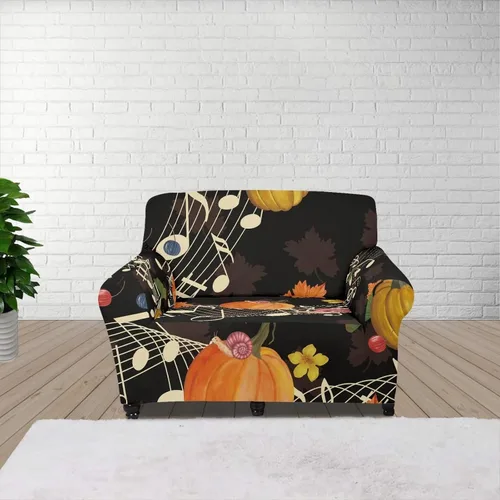 Vista 61 de Funda de sofá con diseño de árbol de bandera estadounidense para sofás y sofás, decoración navideña, funda antideslizante para sofá de 1 cojín