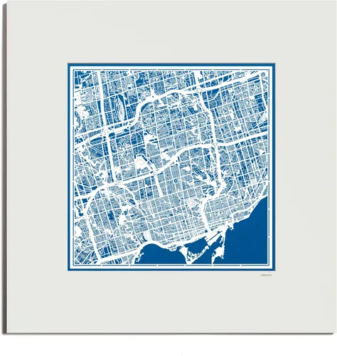 Vista 36 de O3 Design Studio San Diego, CA Paper Cut Map Matted Grey 20x20 in Paper Art