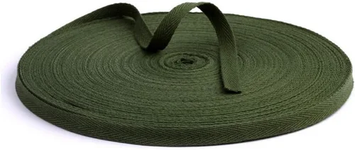 Vista 13 de Cinta de sarga de algodón de 54 yardas de 3/8 pulgadas de ancho (0.394 in) de ancho, cinta de sarga en espiga para manualidades, costura, ropa