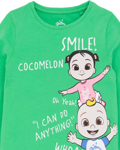 Vista 7 de CoComelon Conjunto de leggings de camiseta para niños pequeños JJ Cece Musical Top Bottoms