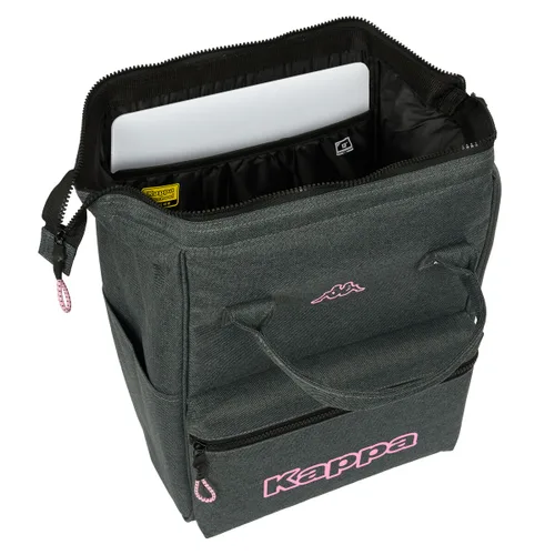 Vista 5 de Mochila para Portátil Kappa Silver Pink Gris 27 x 40 x 19 cm