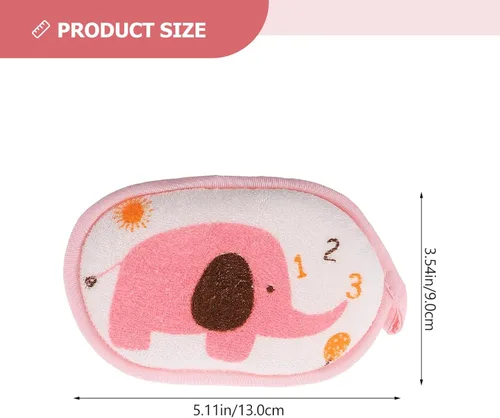 Vista 3 de FOMIYES Esponja de baño para bebé, esponja de baño, esponja de baño, esponja de lufa, esponjas de baño para ducha, toalla de baño, cepillo de espuma