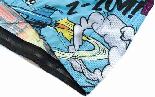 Vista 6 de Camiseta de ciclismo para mujer, diseño de dibujos animados de anime Explosion Comic 2021