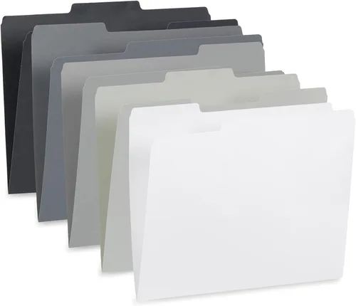 Vista 13 de Blue Summit Supplies 100 carpetas de archivos, cartas, colores surtidos