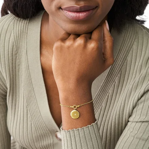 Vista 4 de Fossil - Pulsera de acero inoxidable para mujer, color oro rosa