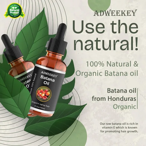 Vista 2 de Aceite de batana orgánico para el crecimiento del cabello, 100% puro, promueve el bienestar del cabello para hombres y mujeres, mejora el brillo