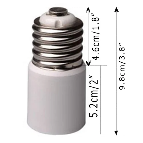 Vista 3 de Paquete de 3 adaptadores Mogul/Goliath (E39/E40) a Mogul/Goliath (E39/E40), extensiones de enchufe, utiliza este adaptador para conectar una