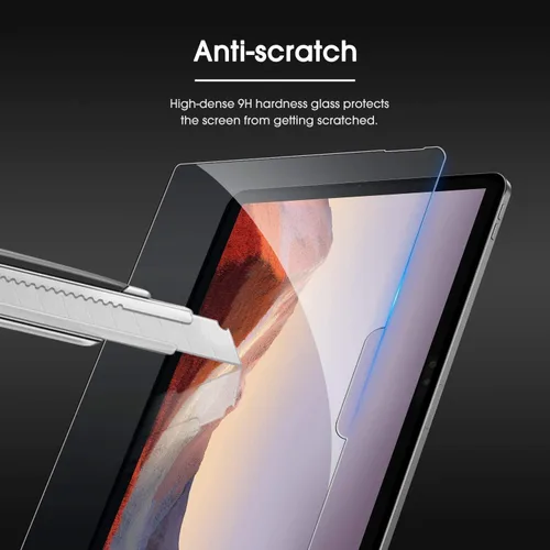 Vista 3 de OMOTON protector para pantalla de vidrio templado resistente a los arañazos, no deja burbujas, alta definición, respuesta rápida, para Surface Pro