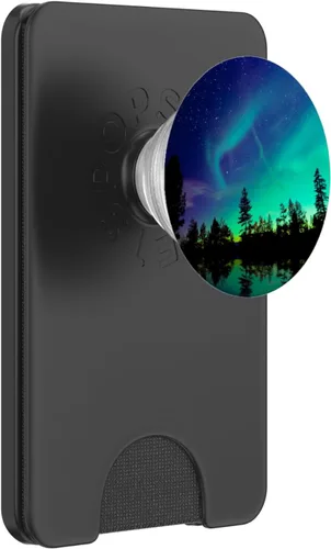 Vista 8 de Enchufe Pop de luces polares del norte – PopSockets agarre y soporte para teléfonos y tabletas