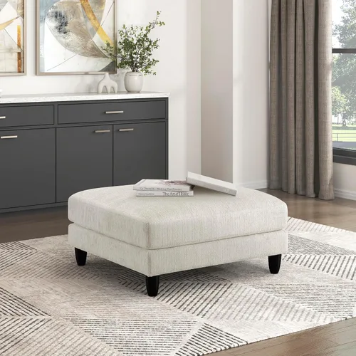 Vista 36 de Lexicon Sofá modular de 120 pulgadas, sofá modular de microfibra de gran tamaño de 4 plazas en forma de L, 6 almohadas decorativas y arreglo Beige
