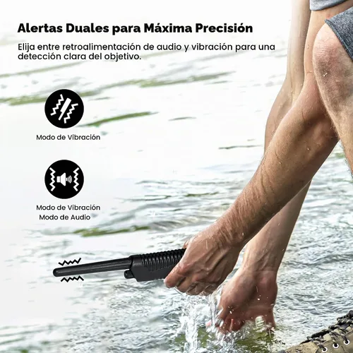 Vista 2 de Bounty Hunter Pinpointer para la detección de metales con señal de audio y vibración – Herramienta de precisión manual para una ubicación precisa