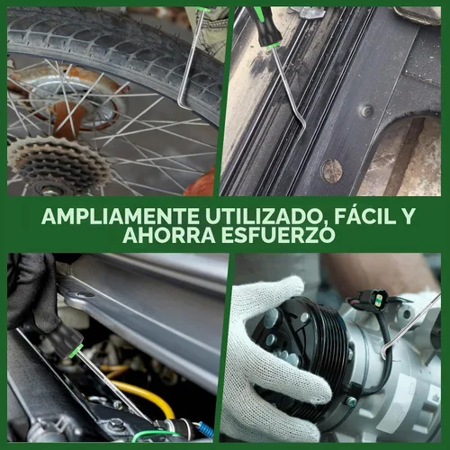 Vista 7 de FTIHTRY Juego de 8 Picos y Ganchos, Juego de Ganchos Automotrices de Precisión, Extractor Removedor de Sellos de Aceite/Juntas Tóricas para Auto