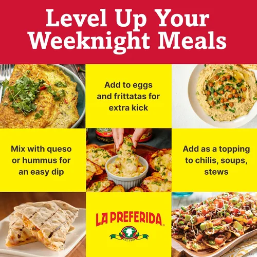 Vista 7 de La Preferida Pimientos verdes orgánicos picados tostados al fuego y pelados perfectos para tacos, cazuelas y nachos, 4 onzas (paquete de 6)