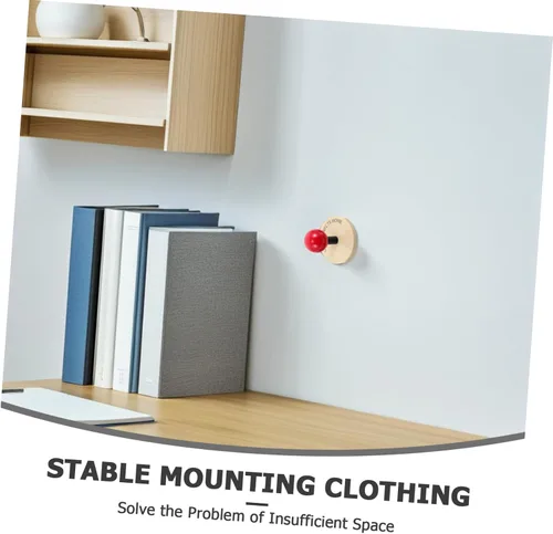 Vista 3 de Zerodeko 4pcs Adhesive Coat Hooks Self Adhesive Wall Hooks Heavy Duty for Towel Hat Coat and Bag Modern Design Easy Installation No Drilling