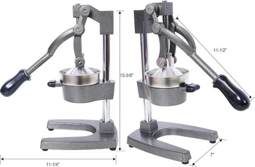 Vista 3 de Exprimidor de cítricos de hierro fundido: exprimidor manual de naranja de grado comercial, exprimidor de prensa manual resistente para naranja limón