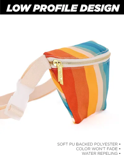 Vista 6 de FYDELITY Riñonera ecológica reciclada y sostenible para mujeres, linda bolsa de festival, pequeñas riñoneras para mujeres, riñonera rave