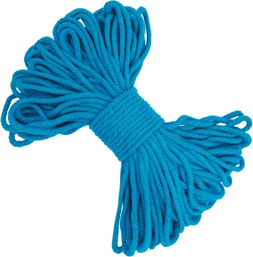 Vista 20 de Cuerda de macramé de 0.197 in x 22 yardas, cuerda gruesa de hilo de algodón natural, cuerda de colores para colgar plantas de macramé, para colgar