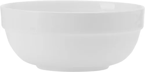 Vista 8 de Mikasa Bentlee Bone China - Juego de vajilla ligera de 12 piezas resistente a las astillas, servicio para 4, color blanco