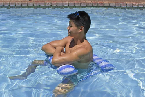 Vista 5 de Poolmaster Piscina Agua Hamg Mock Lounge, Azul
