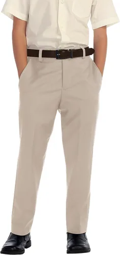Vista 10 de Gioberti Pantalones de vestir con frente plano para niños Negro