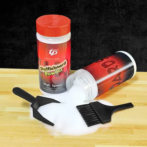 Vista 4 de Shuffleboard Sand Wax High/Medium Speed Shuffleboard Powder Set, Shuffleboard Sand with Mini Brush Set