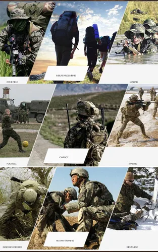 Vista 6 de LANBAOSI Conjunto táctico de caza para hombre, uniforme de combate, camisa, chaqueta y pantalones