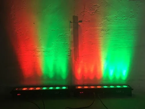 Vista 6 de Luz LED para escenario de lavado de pared, 8 piezas, X3W RGB 3 en 1 LED y casa de aluminio completo de 7 modos DMX512 para discoteca/fiesta/teatro