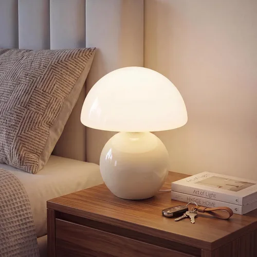 Vista 20 de Dawnwake Lámpara de Mesa con Forma de Hongo para Dormitorio, Lámparas Pequeñas de Escritorio para Mesita de Noche para Mesas de Noche de Sala