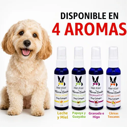 Vista 6 de Warren London Wet Kiss Milk & Honey - Aerosol de colonia para perros, 2 onzas