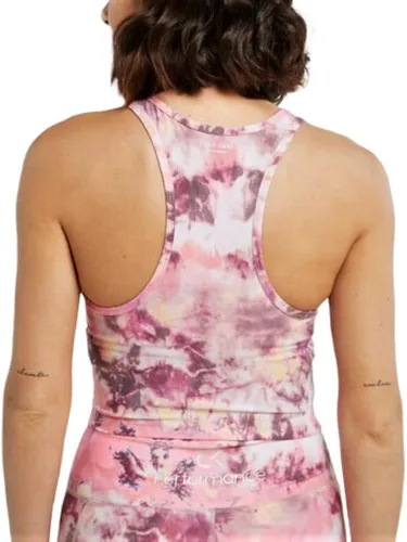 Vista 5 de Calvin Klein Performance Camiseta sin mangas con espalda cruzada estampada para mujer