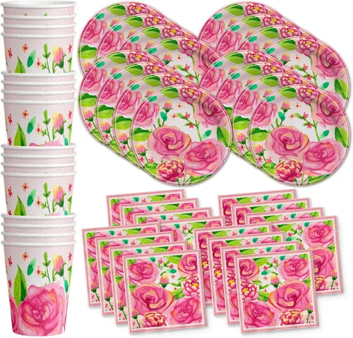 Vista 13 de Dinero $100 Dollar Billetes Fiesta de Cumpleaños Suministros Set Platos Servilletas Tazas Vajilla Kit para 16