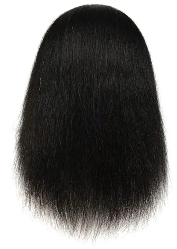 Vista 9 de RIHANNAHAIR - Cabello humano 100% real estilo afro, incluye cabeza de maniquí para peluquería: prácticas de estilismo, trenzado, rizado, estilizado