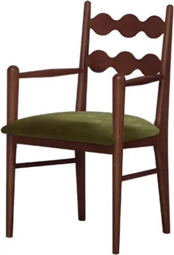 Vista 28 de Sillas de comedor tapizadas, silla de cocina con respaldo, silla de sala de estar con brazos versátil asiento de comedor de granja, sillas