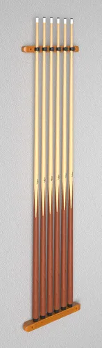 Vista 7 de Viper by GLD Products Fat Cat Oak 6 Cue - Estante para tacos de pared (2 piezas)