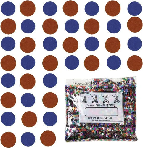 Vista 126 de Confetti Circle 1/4" Negro, Azul Marino Combo - 2 bolsas de media onza (1 oz) (8550/9971)