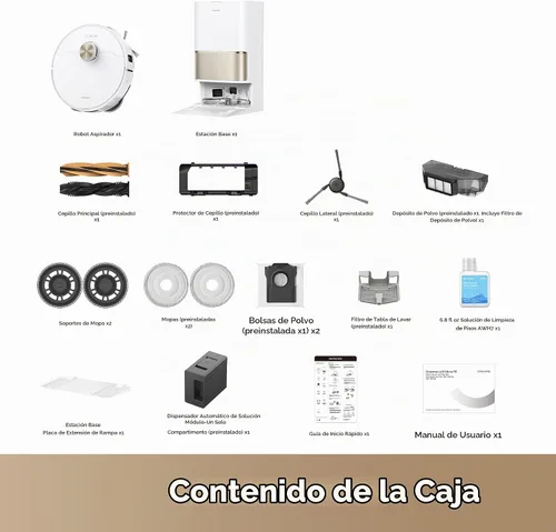 Vista 9 de dreame Aspiradora y trapeador robot L60 Ultra PE con reconocimiento de Blanco