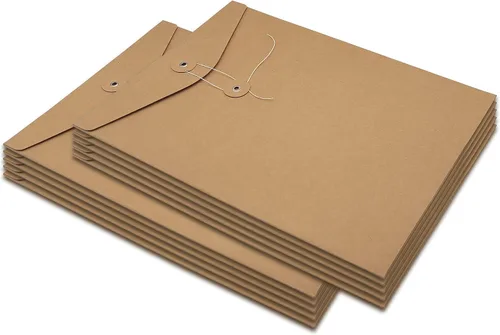 Vista 9 de Funny live 10 carpetas de archivos de papel kraft A4 para proyectos, contratos, facturas, bolsillos para documentos de reuniones, suministros