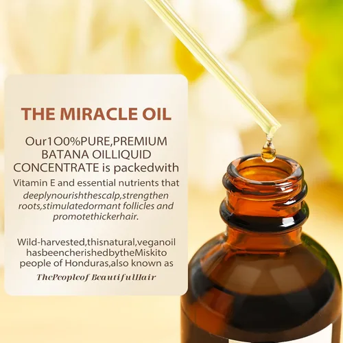 Vista 6 de Aceite de Batana en aerosol para el crecimiento del cabello, 100% natural y puro aceite de batana crudo orgánico Dr. Sebi de Honduras, aceite