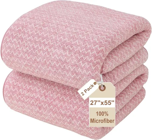Vista 83 de JML - Toallas de baño de microfibra de gran tamaño (30 x 60 pulgadas), suaves, súper absorbentes y de secado rápido, multiusos para deportes