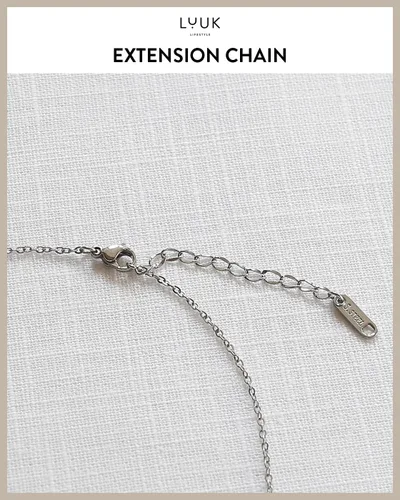 Vista 7 de LUUK LIFESTYLE Collares de acero inoxidable para mujer con colgante, tarjeta de joyería de moda con frase de felicidad, amuleto de la suerte, regalo
