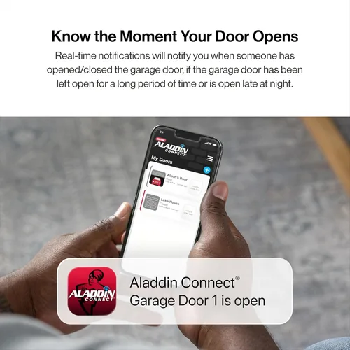 Vista 6 de Genie Chain Glide Connect Essentials - Abridor inteligente de puerta de garaje, abridor de cadena fiable con iluminación LED, compatible con Alexa