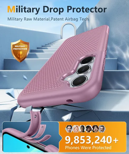 Vista 937 de FNTCASE Funda para iPhone 17 Pro: Fundas delgadas translúcidas de color azul claro compatibles con MagSafe, protección completa de la cámara