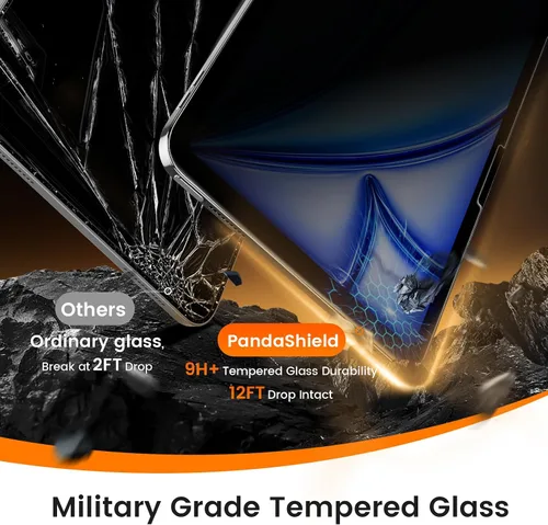 Vista 5 de PandaShield Paquete de 2 protectores de pantalla de privacidad de fácil instalación para iPad Air [11 pulgadas] M4/M3/M2 (2026/2025/2024)
